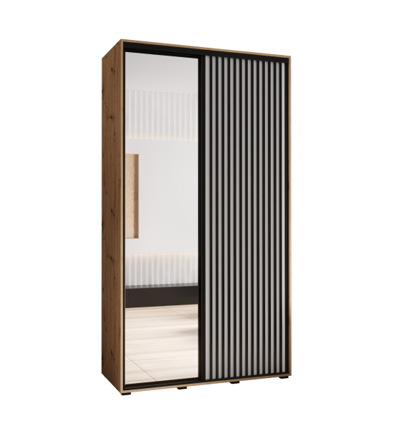 Szafa przesuwna SAPPORO 2 130 gł. 60 artisan/biały 325946