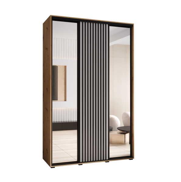 Szafa przesuwna SAPPORO 2 150 gł. 60 artisan/biały 326058