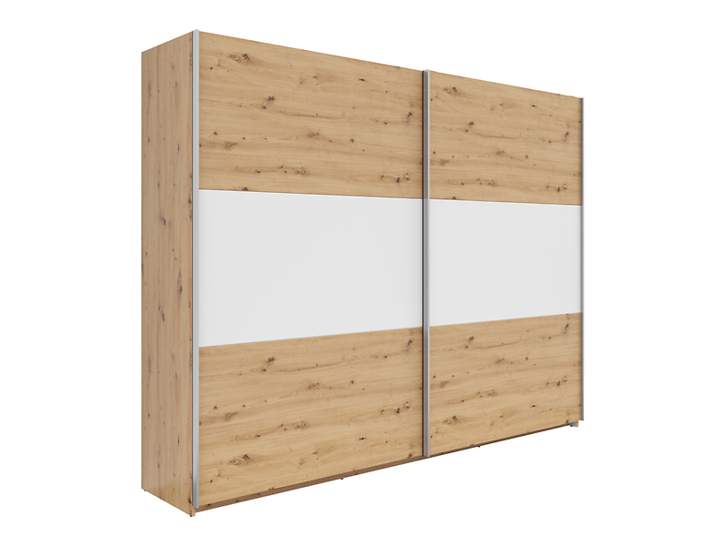 Szafa przesuwna Saturn 270 cm dąb artisan/biały 744297