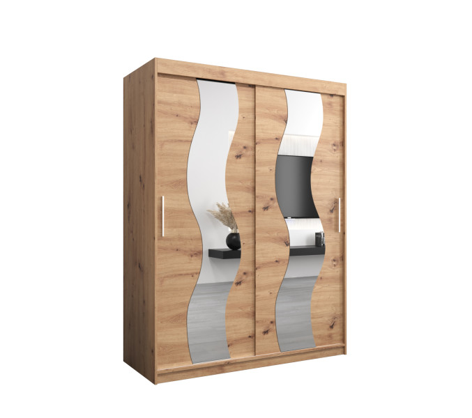 Szafa przesuwna SEWILLA 150 dąb artisan + dąb artisan 687149