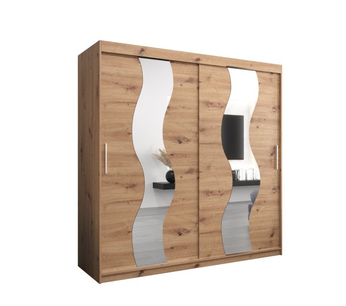 Szafa przesuwna SEWILLA 200 dąb artisan + dąb artisan 685502