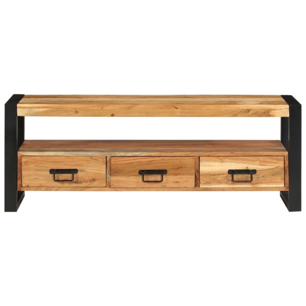 Szafka Pod Telewizor Drewniana Półka Stolik RTV Brązowy 120x30x45 cm 764838