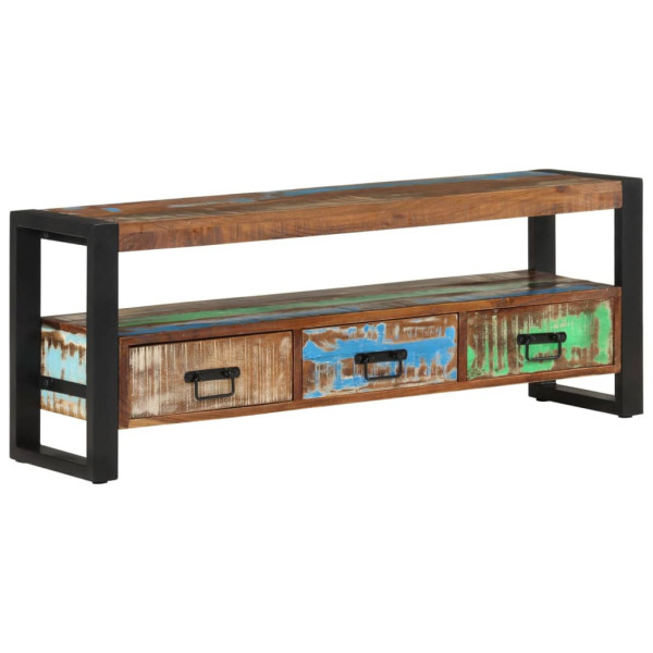 Szafka Pod Telewizor Drewniana Półka Stolik RTV Brązowy 120x30x45 cm 764835