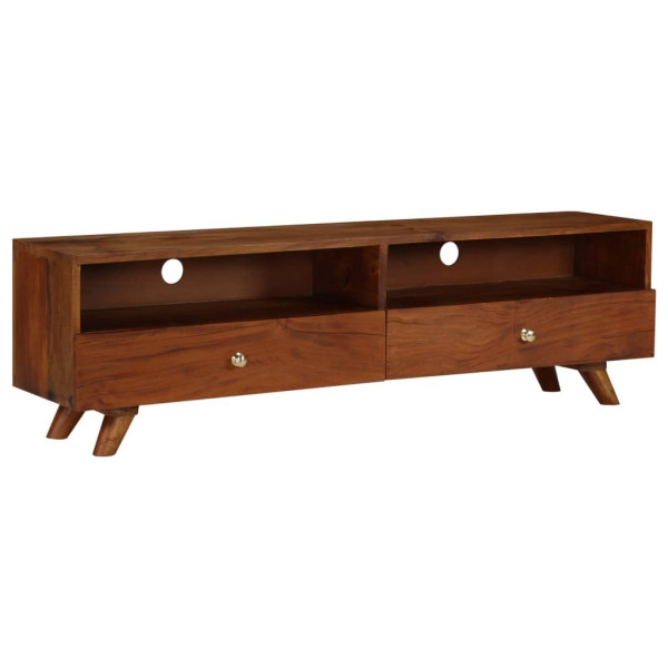 Szafka pod telewizor lite drewno z odzysku 140x30x40cm 374952