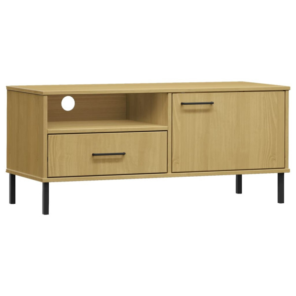 Szafka pod Telewizor Rtv Brąz Mat Szuflady Drzwiczki 106x40x46,5cm 762052