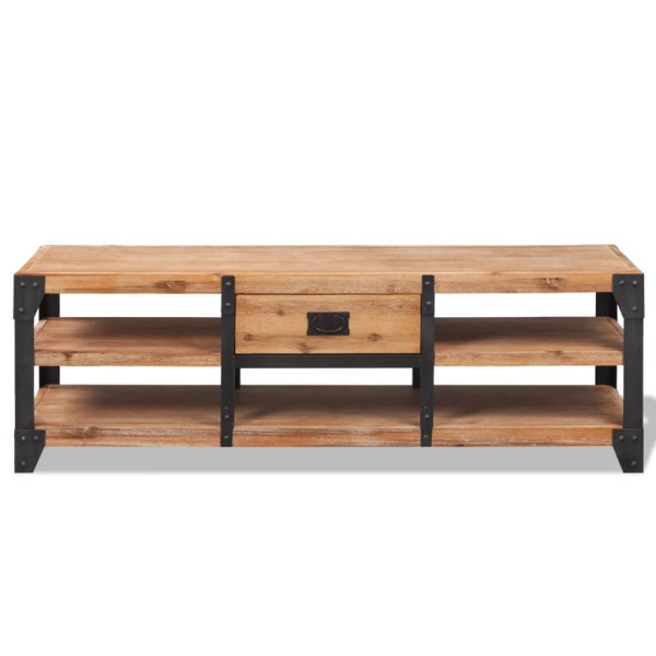Szafka pod Telewizor Rtv Brąz Mat Szuflady Nowoczesny 140x40x45cm 773067