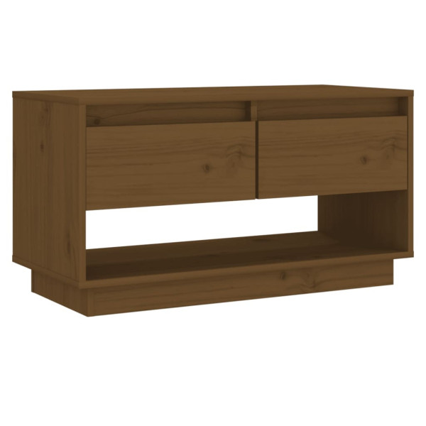 Szafka pod Telewizor Rtv Brąz Mat Szuflady Nowoczesny Salon 74x34x40cm 762141