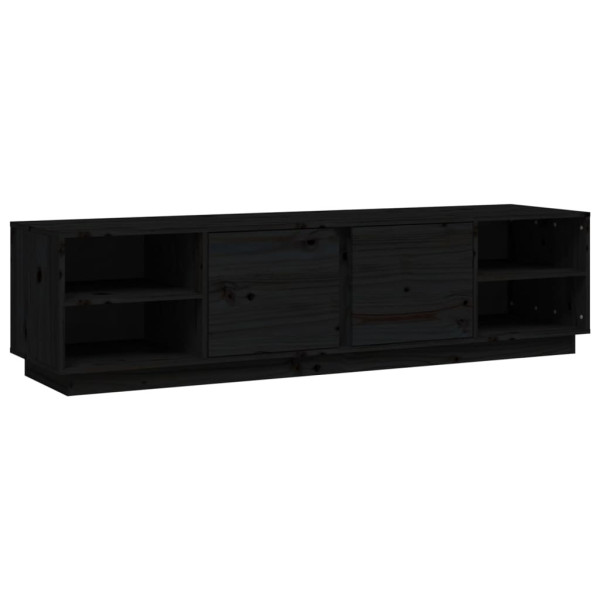 Szafka pod Telewizor Rtv Czarny Mat Drzwiczki Nowoczesny 156x40x40cm 762108
