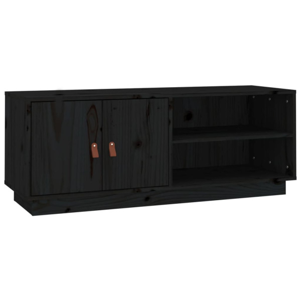 Szafka pod Telewizor Rtv Czarny Mat Nowoczesny Salon 105x34x40cm 762263