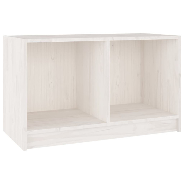 Szafka Pod Telewizor RTV Komoda Drewniana Biała 70x33x42 cm 762021
