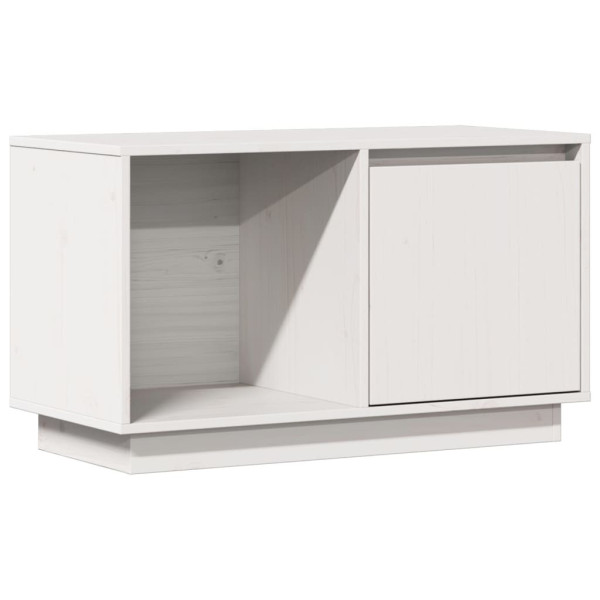Szafka Pod Telewizor RTV Komoda Drewniana Biała 74x35x44 cm 762174