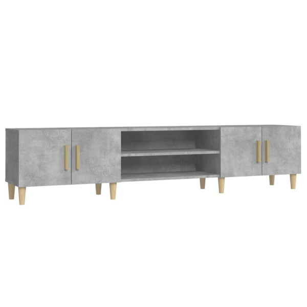 Szafka pod Telewizor Rtv Szary Mat Drzwiczki Nowoczesny 180x31,5x40cm 762460