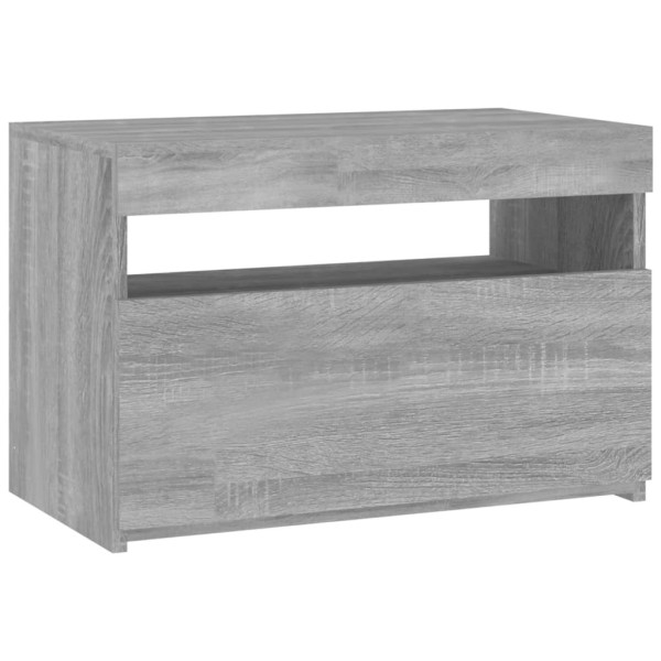 Szafka pod Telewizor Rtv Szary Mat LED Nowoczesny Salon 60x35x40cm 762162