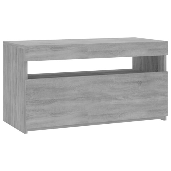 Szafka pod Telewizor Rtv Szary Mat LED Nowoczesny Salon 75x35x40cm 762212
