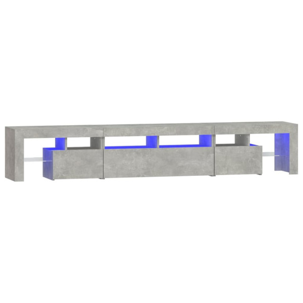 Szafka pod Telewizor Rtv Zestaw Szary Mat LED 230x36,5x40cm 762221