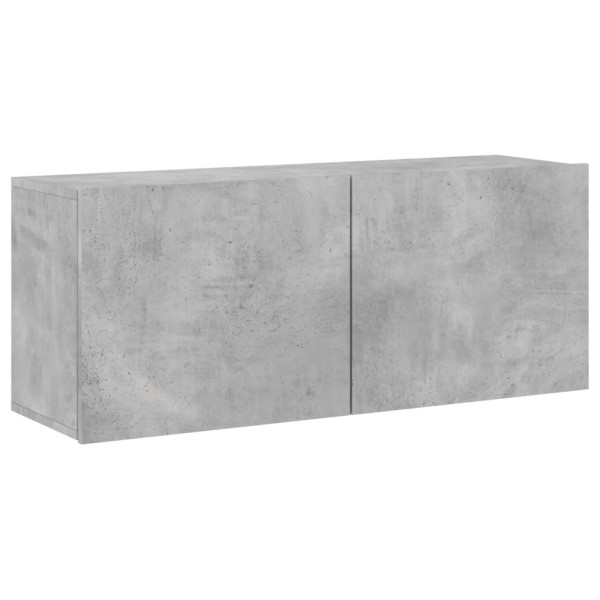 Szafka pod telewizor ścienna szarość betonu 100x30x41 cm 857614