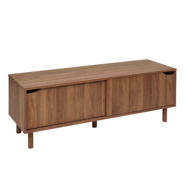Szafka pod telewizor SLIDY, kolor ciemnego drewna, 120 x 40 x 42 cm 754167