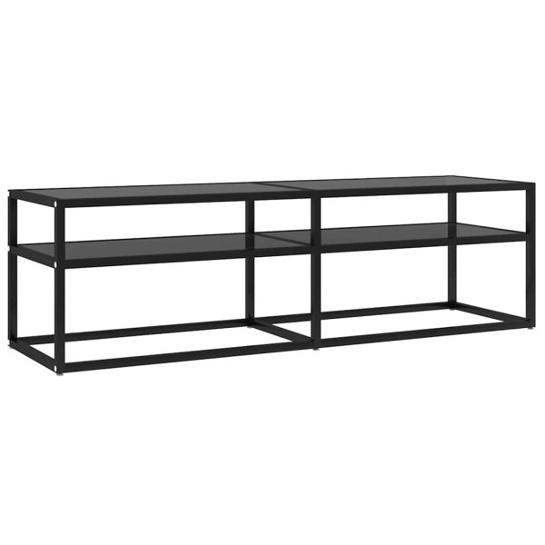Szafka Pod Telewizor Stolik Konsola Szafka RTV Szkło Stal 140x40x40.5 cm 868104