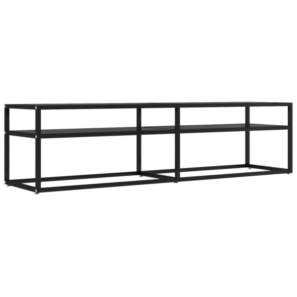 Szafka Pod Telewizor Stolik Konsola Szafka RTV Szkło Stal 160x40x40.5 cm 867127