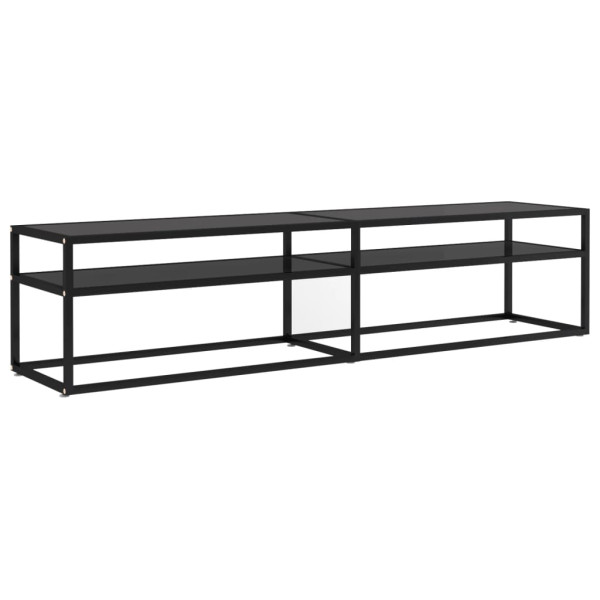 Szafka Pod Telewizor Stolik Konsola Szafka RTV Szkło Stal 180x40x40.5 cm 867949