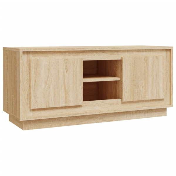 Szafka Pod Telewizor Stolik Półka Szafka RTV Brązowa 102x35x45 cm 762797