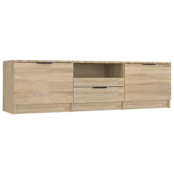 Szafka Pod Telewizor Stolik Półka Szafka RTV Brązowa 140x35x40 cm 762803