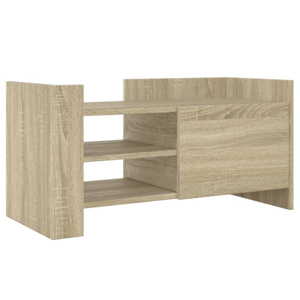 Szafka Pod Telewizor Stolik Półka Szafka RTV Brązowa 80x35x40 cm 762798