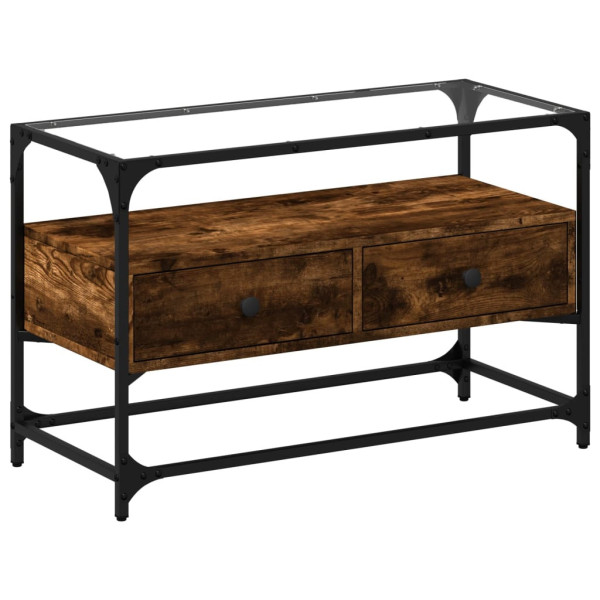 Szafka Pod Telewizor Stolik Półka Szafka RTV Brązowa 80x35x51 cm 763432
