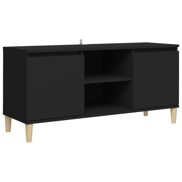 Szafka Pod Telewizor Stolik Półka Szafka RTV Czarna 103.5x35x50 cm 770958
