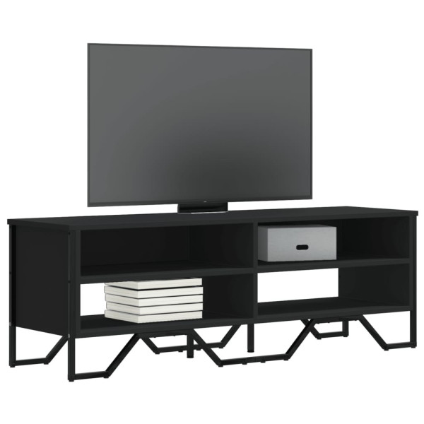 Szafka Pod Telewizor Stolik Półka Szafka RTV Czarna 122x34x41 cm 764464