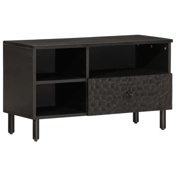 Szafka Pod Telewizor Stolik Półka Szafka RTV Czarna 80x33x46 cm 764841