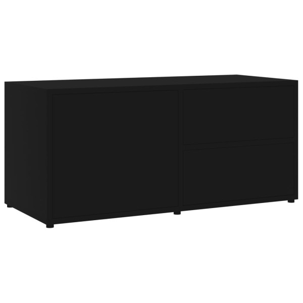 Szafka Pod Telewizor Stolik Półka Szafka RTV Czarna 80x34x36 cm 763434