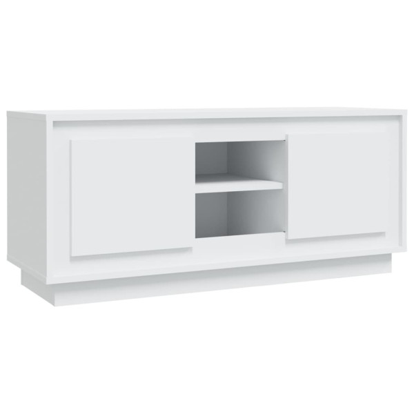 Szafka Pod Telewizor Szafka RTV Komoda Pod Telewizor Biała 102x35x45 cm 762249