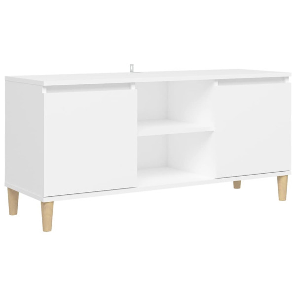 Szafka Pod Telewizor Szafka RTV Komoda Pod Telewizor Biała 103,5x35x50 cm 762227