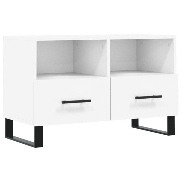 Szafka Pod Telewizor Szafka RTV Komoda Pod Telewizor Biała 80x36x50 cm 764354