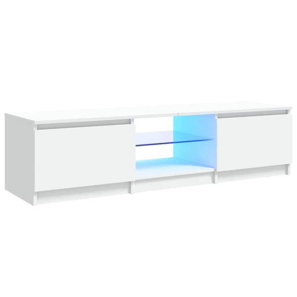 Szafka Pod Telewizor Szafka RTV Komoda Pod Telewizor Biała LED 762812