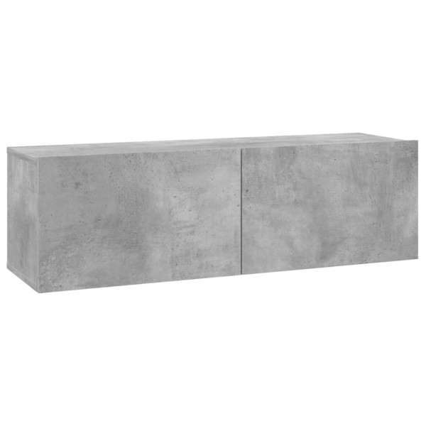 Szafka Pod Telewizor Szafka RTV Stolik Półka Szara 100x30x30 cm 763430