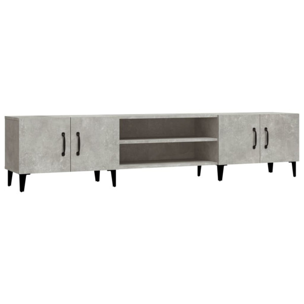 Szafka Pod Telewizor Szafka RTV Stolik Półka Szara 180x31.5x40 cm 765069