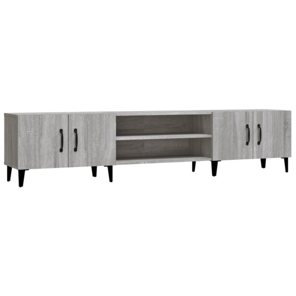 Szafka Pod Telewizor Szafka RTV Stolik Półka Szara 180x31.5x40 cm 765036