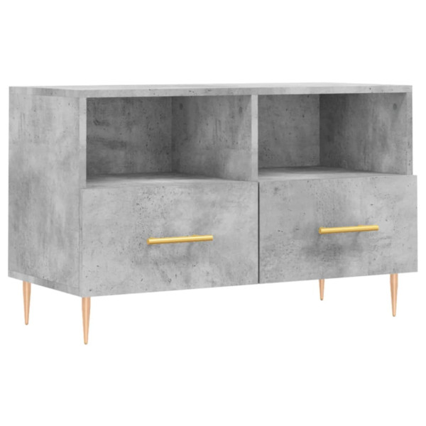 Szafka Pod Telewizor Szafka RTV Stolik Półka Szara 80x36x50 cm 770966