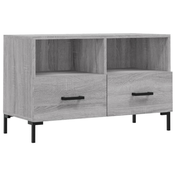 Szafka Pod Telewizor Szafka RTV Stolik Półka Szara 80x36x50 cm 765048