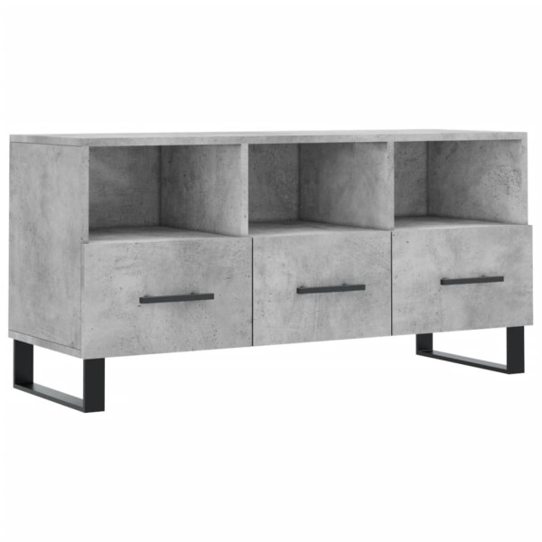Szafka pod telewizor szarość betonu 102x36x50 cm 867229