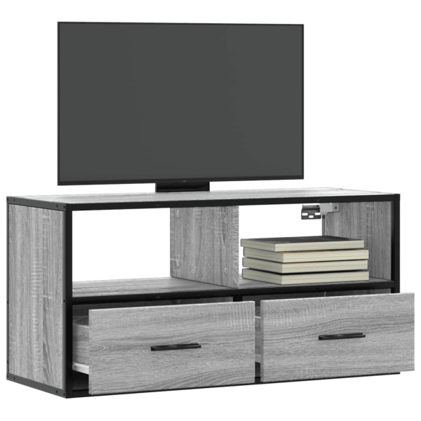 Szafka pod telewizor szary dąb sonoma 80x31x39.5 cm 867490