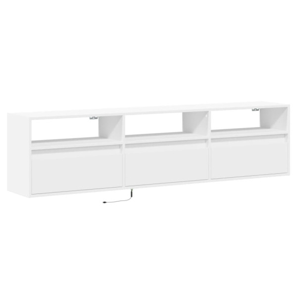 Szafka Pod Telewizor Wisząca Biały Stolik Półka Szafka RTV LED 180x31x45 867500