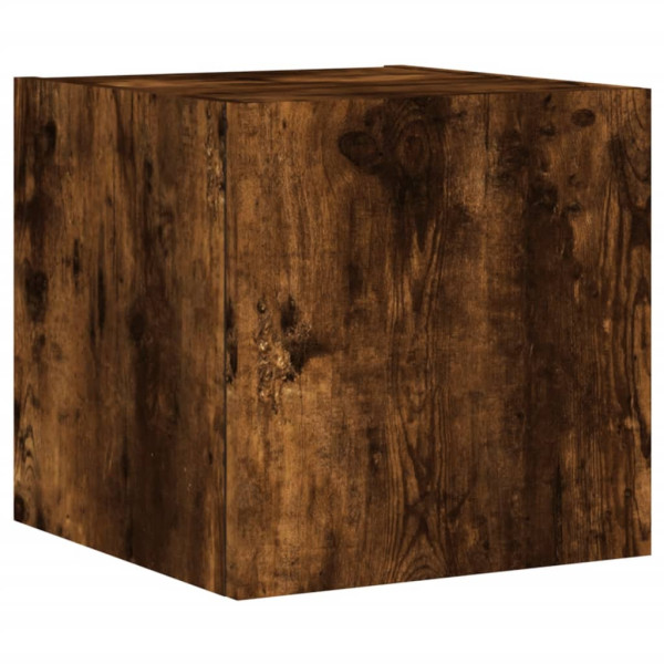 Szafka Pod Telewizor Wisząca Szafka RTV Stolik Brązowa LED 30.5x35x30 cm 763348
