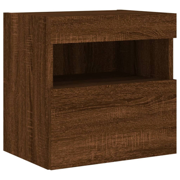 Szafka Pod Telewizor Wisząca Szafka RTV Stolik Brązowa LED 40x30x40 cm 762743