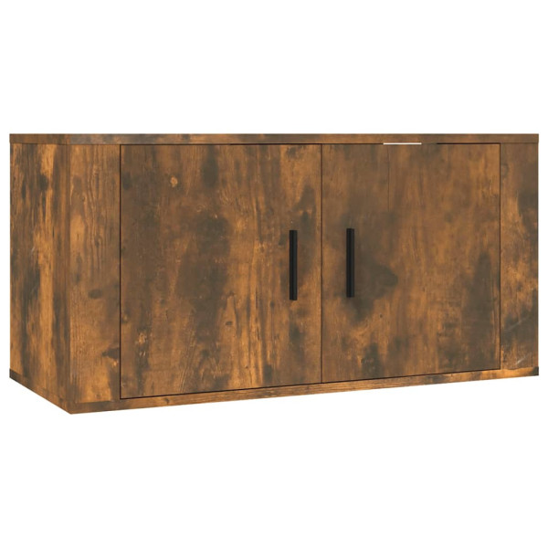 Szafka Pod Telewizor Wisząca Szafka RTV Stolik Półka Brązowa 80x34.5x40 cm 762824