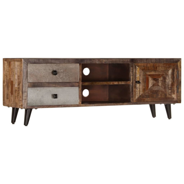 Szafka pod TV, 118x30x40 cm, lite drewno mango 374941