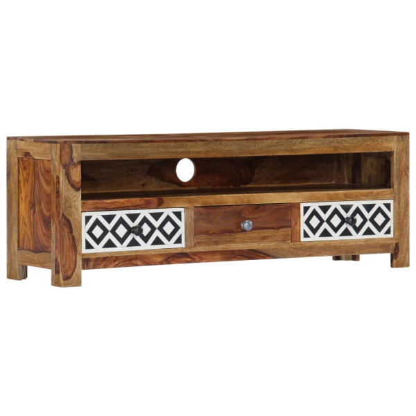 Szafka pod TV, 120x30x40 cm, lite drewno akacjowe 383438