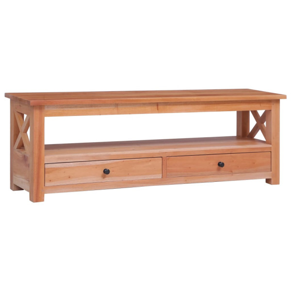 Szafka pod TV, 120x30x40 cm, lite drewno mahoniowe 383456